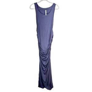Alex & Harry Ruched Maxi Tank Dress Maternity Show Your Baby Bump in Purple M